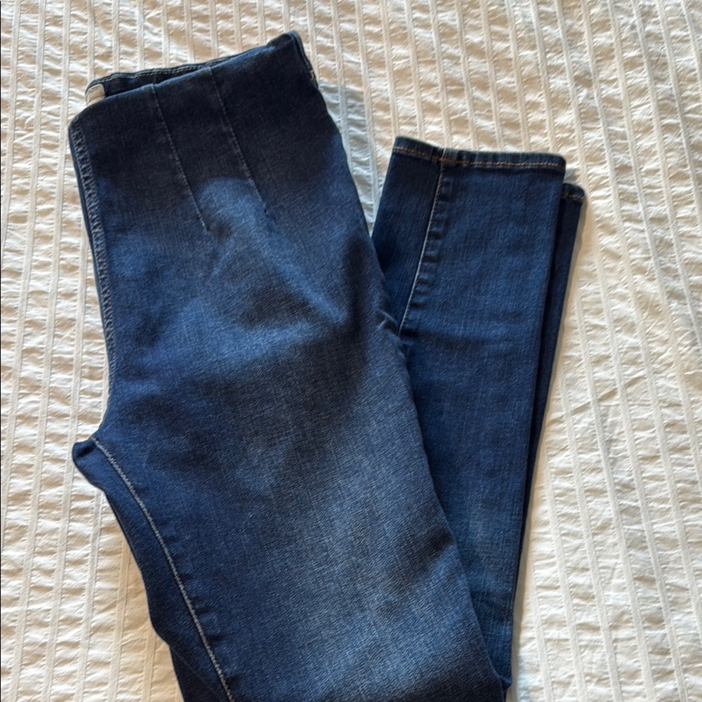FREE PEOPLE Classic Blue Women's Jeans - Picture 3 of 4